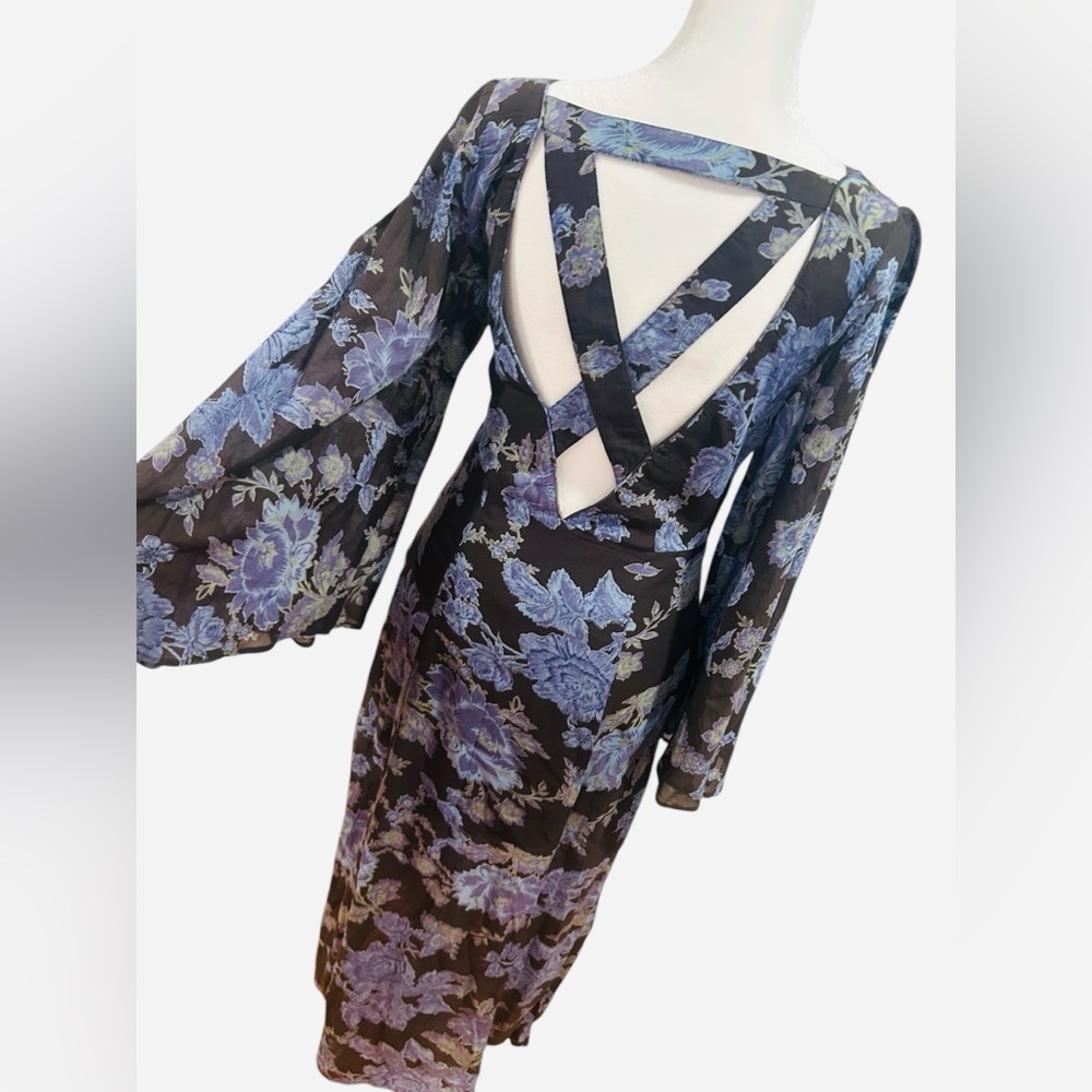 Free People Melrose Floral Maxi Dress | Open Back | Boho Romantic - Picture 7 of 8